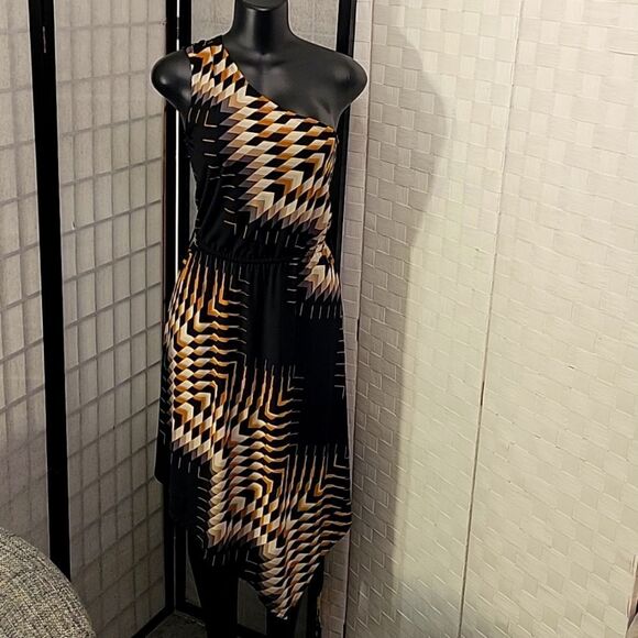 BRAND NEW BISSOU BISSOU ONE SHOULDER ASYMMETRICAL WOMEN"S DRESS - Picture 2 of 14